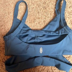 Pretty blue free people sports bra
